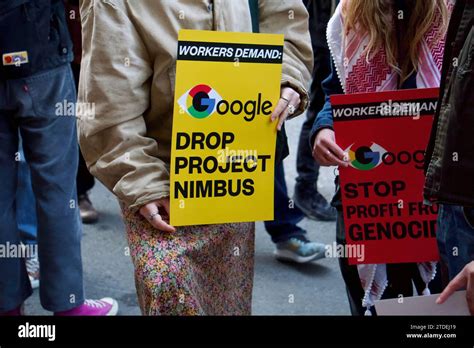 Schlie En Sie Google No Tech For Genocide Protest Project Nimbus