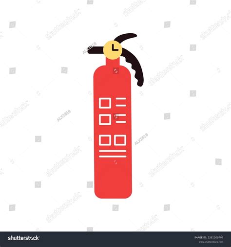 Fire Extinguisher Color Icon Portable Fire Fighting Stock Vector Royalty Free 2381209707