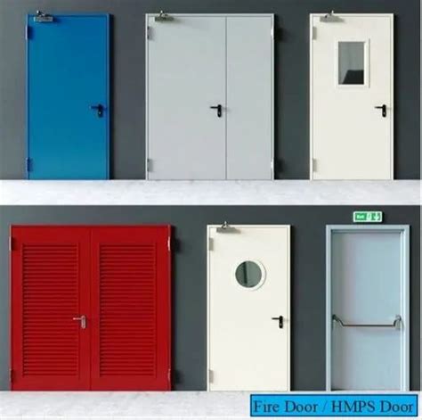 Iron Powder Coated Fire Doors Hmps Door For Commercial At Best Price