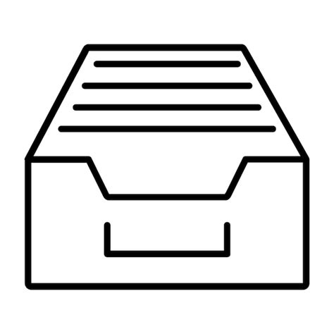 Premium Vector Generic Detailed Outline Archive Icon