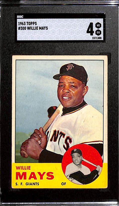 Lot Detail Lot Of Graded Sgc Topps Willie Mays Baseball Cards Inc