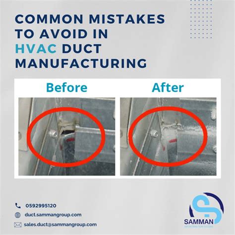 Common Mistakes To Avoid In Hvac Duct Manufacturing Samman Air