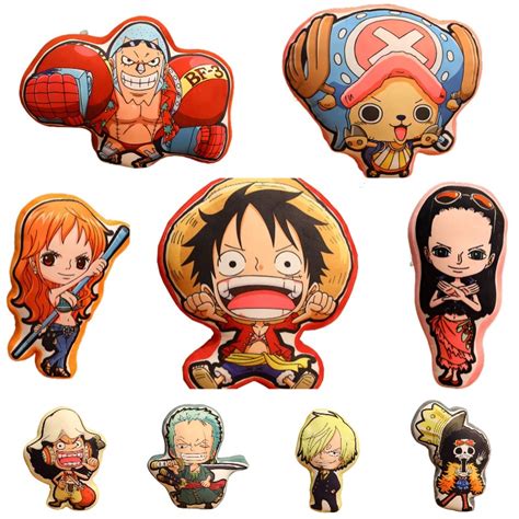 Gối Nhồi Bông Hình Nhân Vật Luffy Zoro Chopper Trong Phim Hoạt Hình One