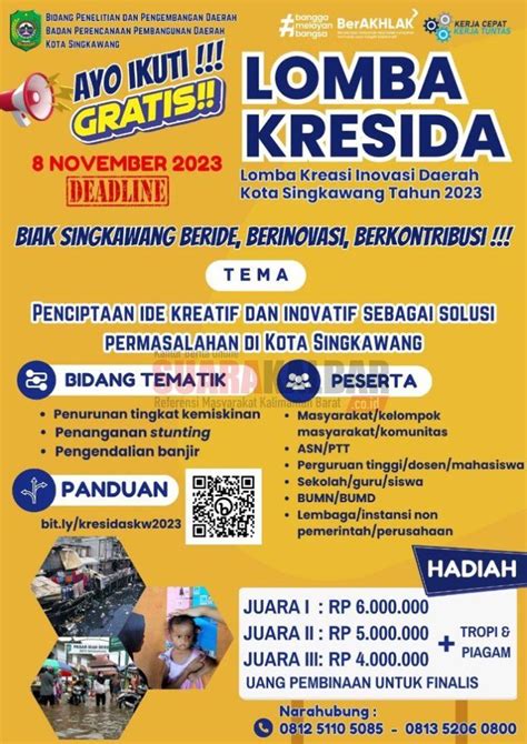 Lomba Kresida Singkawang Jaring Ide Kreatif Dan Inovatif SUARAKALBAR