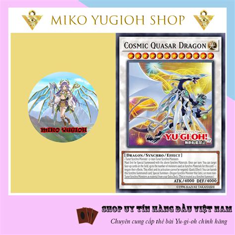 Miko Yugioh Thẻ Bài Yugioh Chính Hãng Tiếng Nhật Cosmic Quasar Dragon Dune Shopee Việt Nam