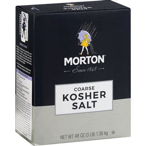 Morton® Coarse Kosher Salt 48 Oz Box Salt Spices And Seasonings