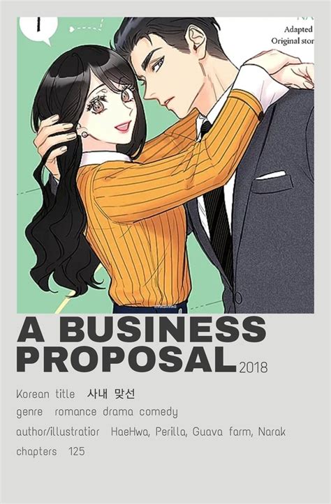 A Business Proposal Minimalist Poster Manhwa Capelli Lunghi Idee Idee