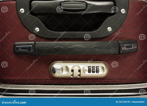 Travel Bag with Combination Lock Stock Photo - Image of code, visitor: 25270678