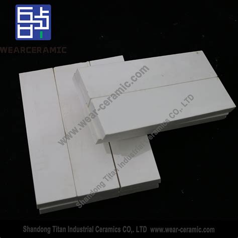 Taper Plain Arc Tile Alumina Al2O3 Ceramic Lining For Pipe Wholesale