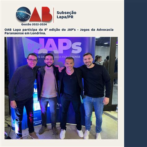 OAB Lapa participa da 6ª edição do JAP s Jogos da Advocacia