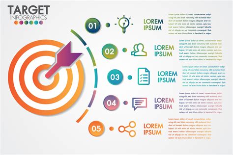 Infographie Cible Tapes Ou Options De Conception D Entreprise