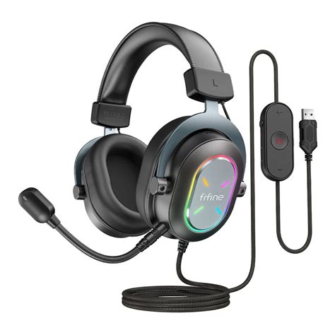 Usb Headset หูฟังยูเอสบี Fifine Ampligame H6 Black