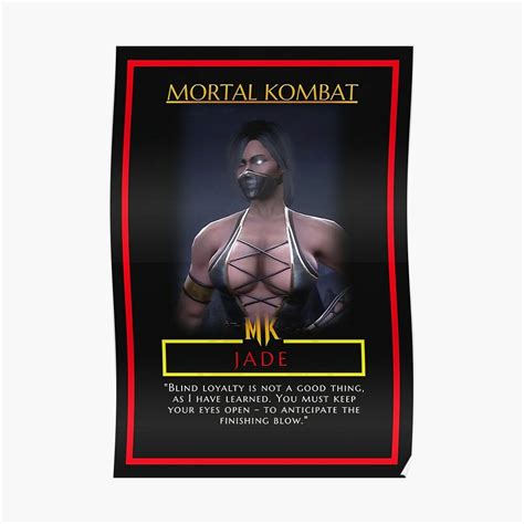 Jade Mortal Kombat Mk9 Secret Characters Poster T Shirts And More Poster By Aleksandr