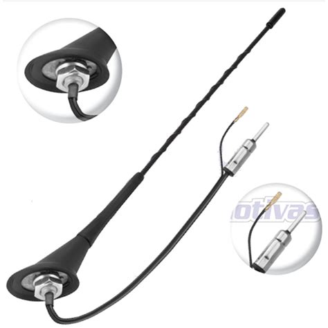 Antena D Teto Traseira 60º Vw Amplificada Conector Plug Din Shopee Brasil