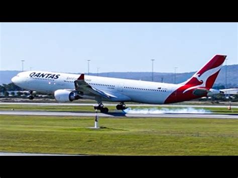 Airbus A Landing Compilation At Perth Airport Youtube