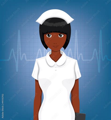 Black Cartoon Nurse