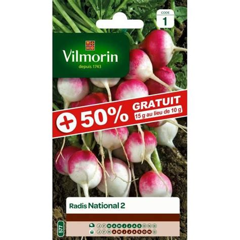 Sachet Graines Radis National Gratuit Cdiscount Jardin