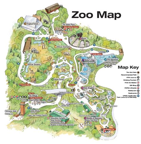 Pittsburgh Zoo map - Ontheworldmap.com