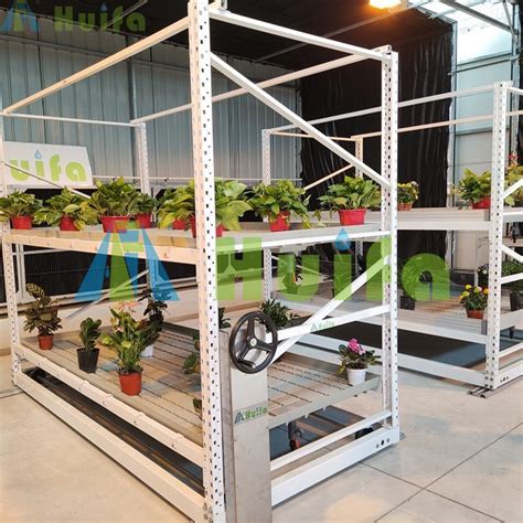 Multi Level Growing Rack System Vertical Rolling Benches Multi Tier