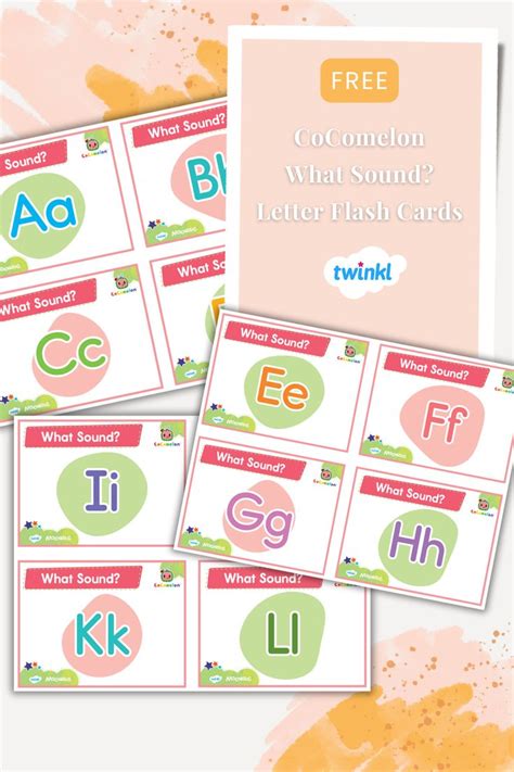 Free Cocomelon What Sound Letter Flash Cards Twinkl Usa Letter