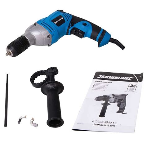 Silverline Electric Keyless Hammer Drill 710 Watt 126898 Sealants And