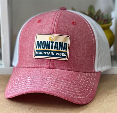 Antique Montana Leather Patch Hat