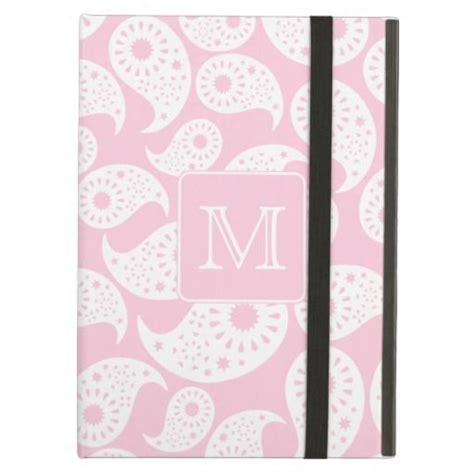 Your Letter Monogram Pink Paisley Pattern Cover For Ipad Air Zazzle