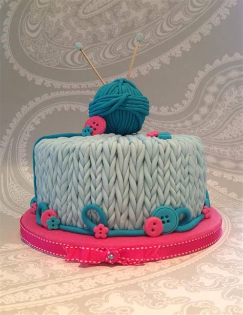 Wow Fabulous Knitting Cake By Bryony