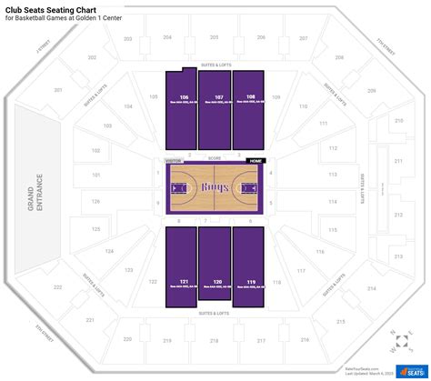 Golden 1 Center Detailed Seating Chart