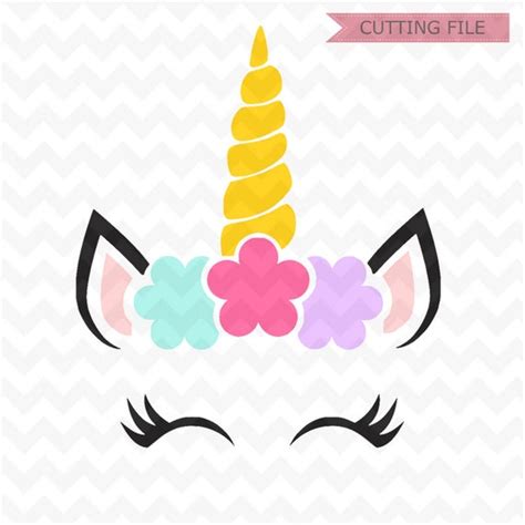 Licorne Svg Tête De Licorne Svg Svg De Fleur De Licorne Etsy