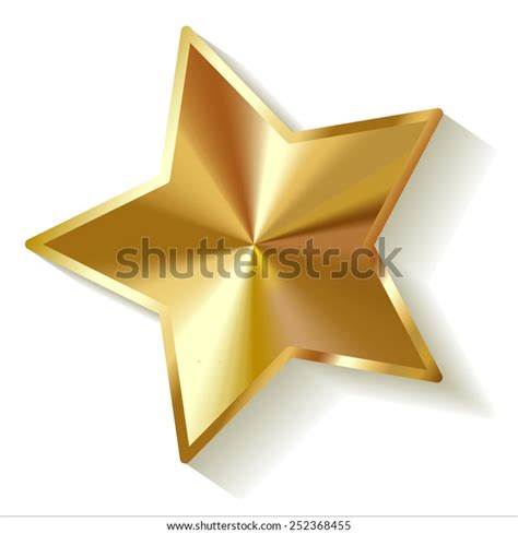 Gold Star Vector Stock Vector (Royalty Free) 252368455