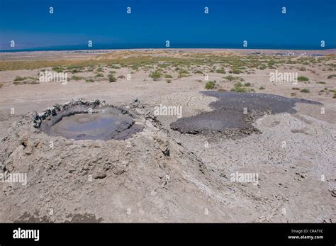 Mud volcanoes in Azerbaijan, Middle East Stock Photo - Alamy