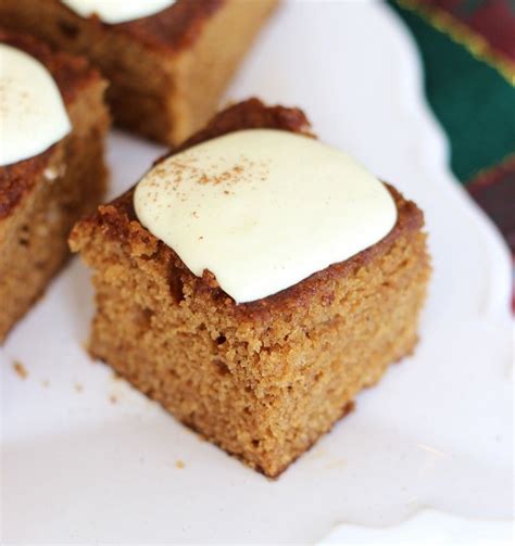 The Gold Lining Girl Easy Gingerbread Snack Cake With Lemon Cream