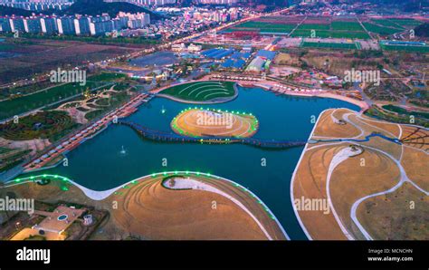 Luftaufnahme Von Suncheon Bay International Garden In Suncheon City Von