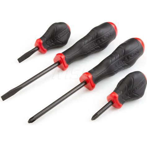 Tekton Phillips Slotted Screwdriver Set 4 Pc Black Oxide MSC Direct