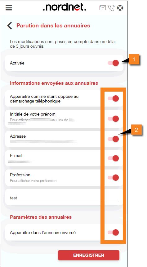 Assistance Nordnet Inscrire D Sinscrire Votre Num Ro De Mobile Sur