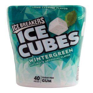 Ice Breakers Chewing Gum Ice Cubes Wintergreen Pc Gum