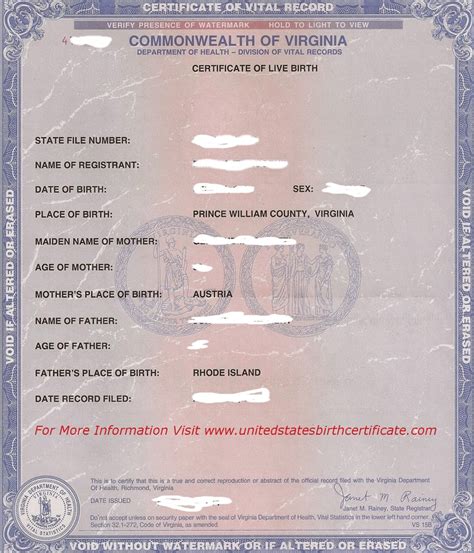 United States Birth Certificate 2020 Montrose Blvd Montrose Houston