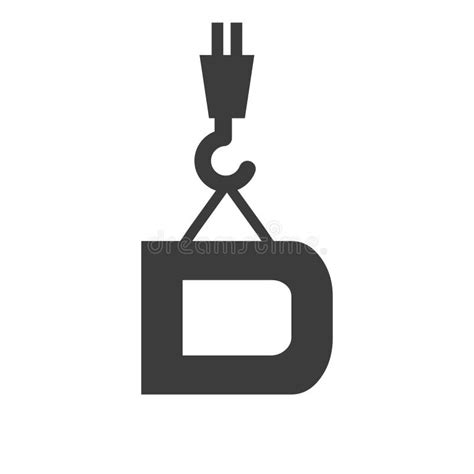 Letter D Construction Logo Template. Construction Logo Crane Concept ...