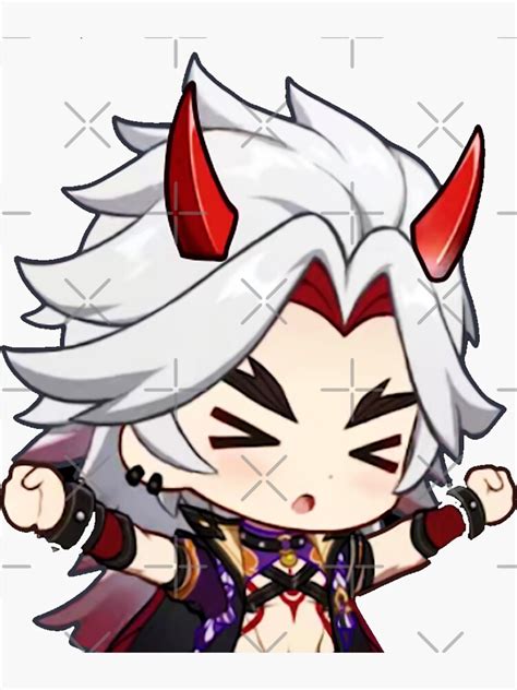 Genshin Impact Arataki Itto Chibi Cute Sticker For Sale By Omagatoki