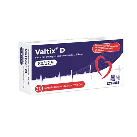 Valtix D Valsartan Mg Hidroclorotiazida Mg Cont