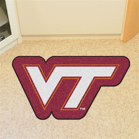 Virginia Tech Mascot Mat - "VT" Logo - Floor Rug - Area Rug