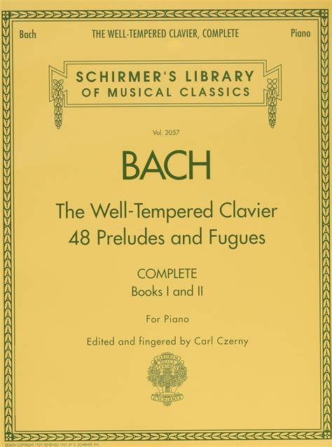 Amazon The Well Tempered Clavier 48 Preludes And Fugues Complete