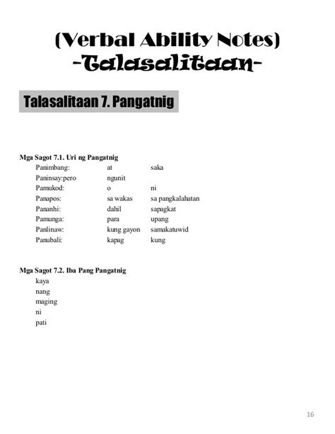 Pangatnig Na Pananhi Example / Pangatnig | Mathias Sandnes