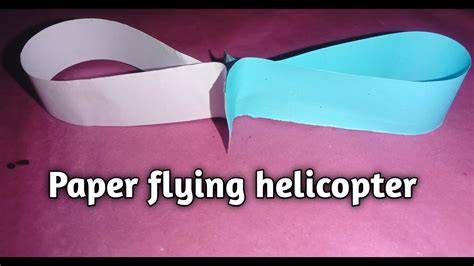 How To Make Paper Flying Helicopter Very Simple Paper Helicopter