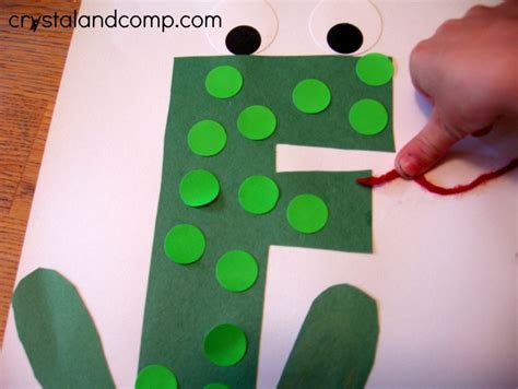 Printable Letter F Frog Craft Template