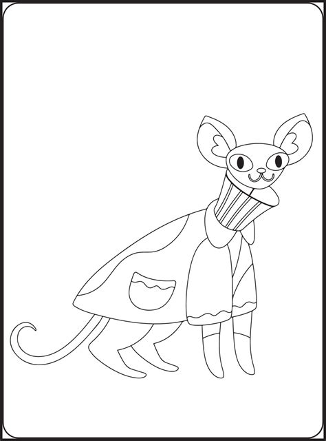 CUTE Winter Animals Coloring Pages 16201023 Vector Art at Vecteezy