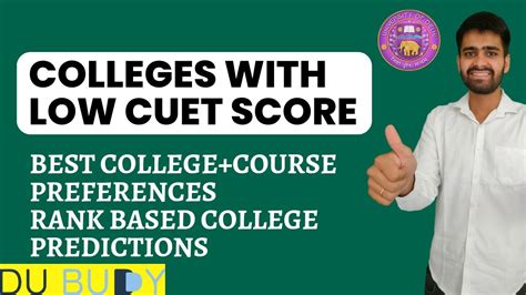 Delhi University Du Colleges With Low Cuet Scores Delhi University