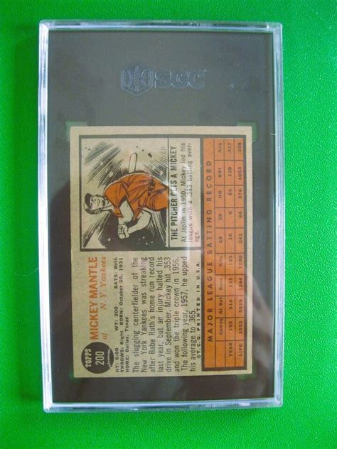 Topps Mickey Mantle Sgc Ebay