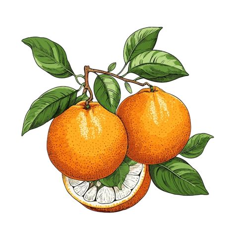 Premium Vector Orange Fruit Cartoon Vector Illustration